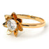 Lotus Solitaire ring Diamond ring - Lotus no. 21