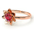 Lotus Flower Solitaire Ruby Ring - Lotus no. 11