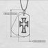 Exquisite Military-Inspired Cross Diamond Gold Necklace - Louis No. 2 image 3