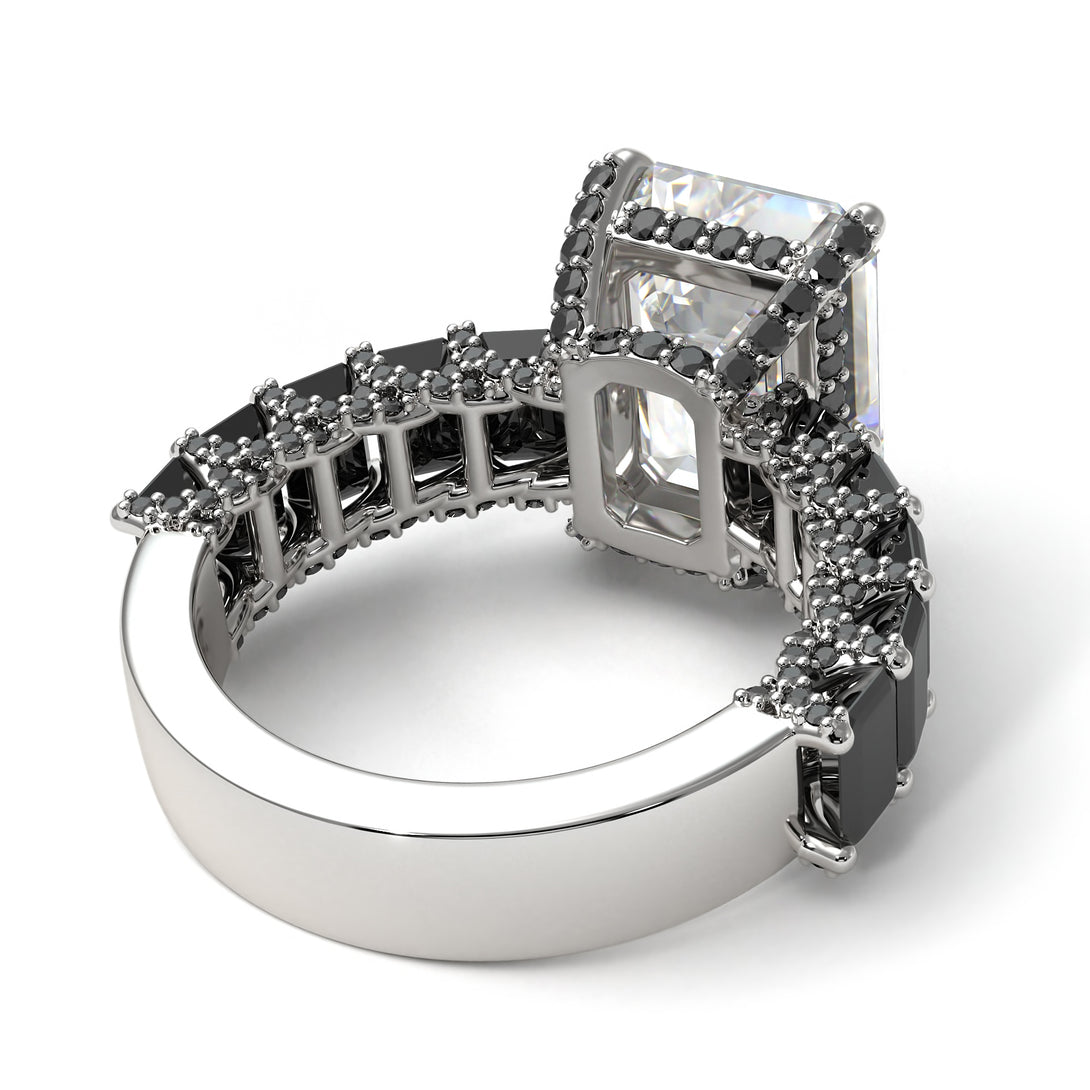 Luxury Emerald Cut Diamond Engagement Ring - Nadia No. 33
