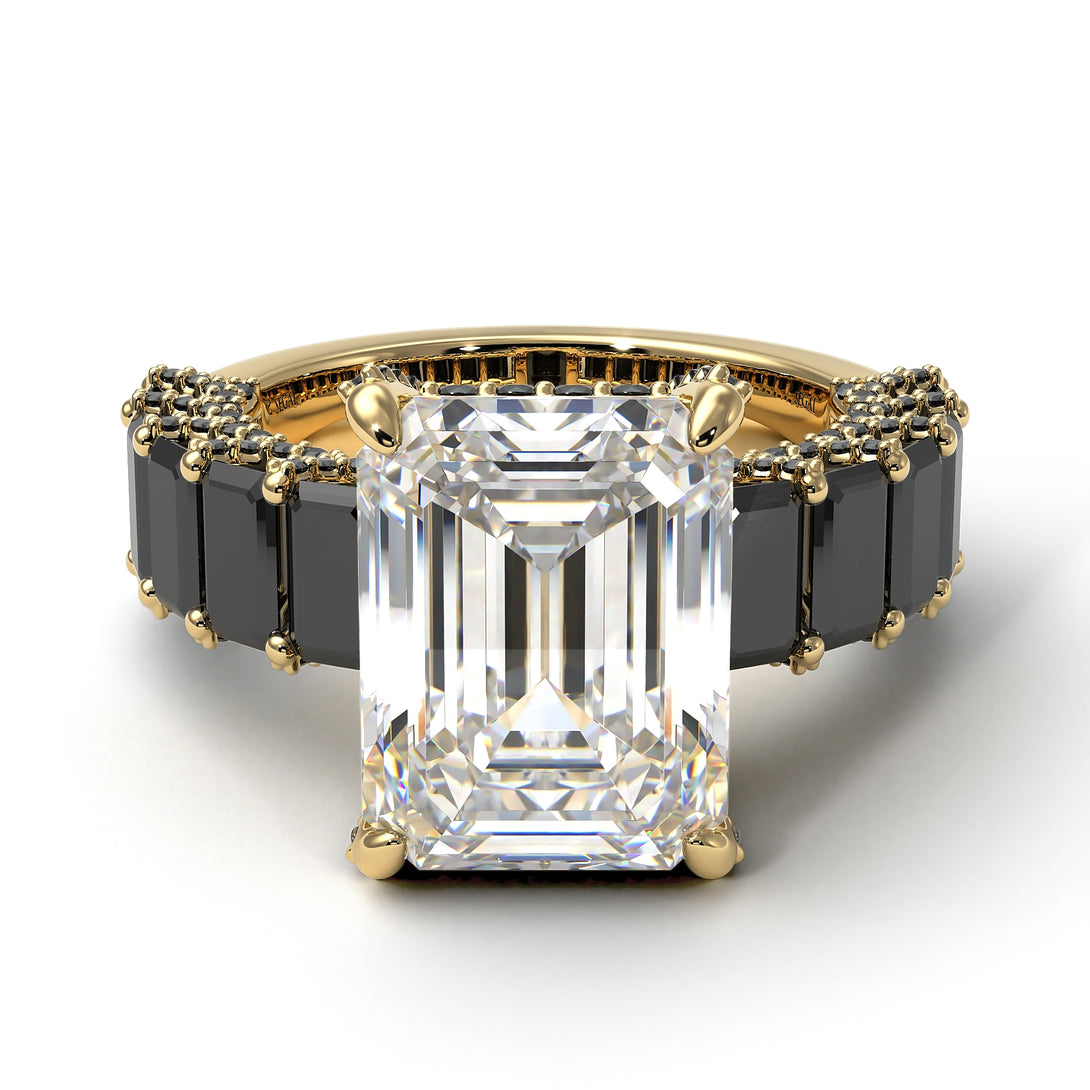 Luxury Emerald Cut Diamond Engagement Ring - Nadia No. 31