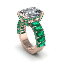 Luxury Emerald Cut Diamond Engagement Ring - Nadia No. 17 image 1
