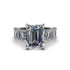 Luxury Emerald Cut Diamond Engagement Ring - Nadia No. 3 image 9