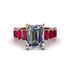 Luxury Emerald Cut Diamond Engagement Ring - Nadia No. 47