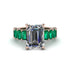 Luxury Emerald Cut Diamond Engagement Ring - Nadia No. 17