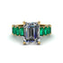 Luxury Emerald Cut Diamond Engagement Ring - Nadia No. 16 image 2
