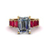 Luxury Emerald Cut Diamond Engagement Ring - Nadia No. 46 image 2