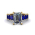 Luxury Emerald Cut Diamond Engagement Ring - Nadia No. 61