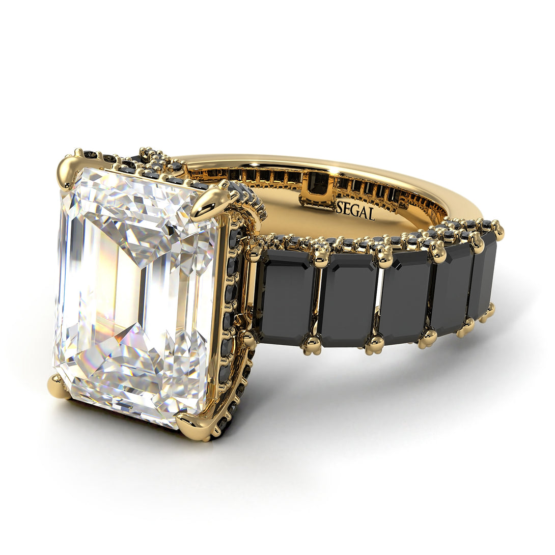 Luxury Emerald Cut Diamond Engagement Ring - Nadia No. 31