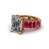 Luxury Emerald Cut Diamond Engagement Ring - Nadia No. 46 image 3