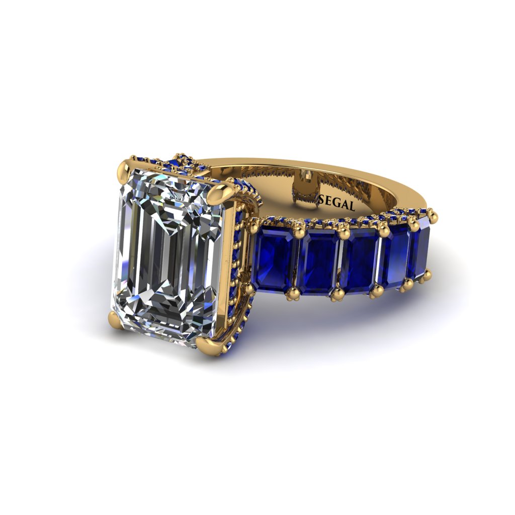 Luxury Emerald Cut Diamond Engagement Ring - Nadia No. 61