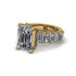 Luxury Emerald Cut Diamond Engagement Ring - Nadia No. 1 image 8