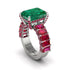 Luxury Emerald Cut Emerald Engagement Ring - Nadia No. 51 image 1