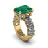 Luxury Emerald Cut Emerald Engagement Ring - Nadia No. 4 image 1