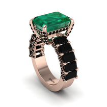 Luxury Emerald Cut Emerald Engagement Ring - Nadia No. 35 image 1