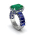 Luxury Emerald Cut Emerald Engagement Ring - Nadia No. 66 image 1