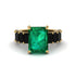 Luxury Emerald Cut Emerald Engagement Ring - Nadia No. 34