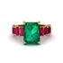 Luxury Emerald Cut Emerald Engagement Ring - Nadia No. 49 image 2