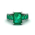 Luxury Emerald Cut Emerald Engagement Ring - Nadia No. 21 image 2