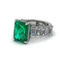 Luxury Emerald Cut Emerald Engagement Ring - Nadia No. 6 image 3