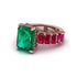 Luxury Emerald Cut Emerald Engagement Ring - Nadia No. 50 image 3