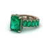 Luxury Emerald Cut Emerald Engagement Ring - Nadia No. 20 image 3