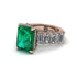 Luxury Emerald Cut Emerald Engagement Ring - Nadia No. 5 image 3