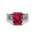 Luxury Emerald Cut Ruby Engagement Ring - Nadia No. 12