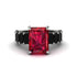 Luxury Emerald Cut Ruby Engagement Ring - Nadia No. 42 image 2