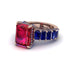 Luxury Emerald Cut Ruby Engagement Ring - Nadia No. 71 image 3