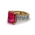 Luxury Emerald Cut Ruby Engagement Ring - Nadia No. 10 image 3