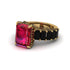 Luxury Emerald Cut Ruby Engagement Ring - Nadia No. 40
