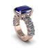 Luxury Emerald Cut Sapphire Engagement Ring - Nadia No. 14