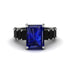 Luxury Emerald Cut Sapphire Engagement Ring - Nadia No. 45