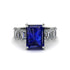 Luxury Emerald Cut Sapphire Engagement Ring - Nadia No. 15