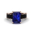 Luxury Emerald Cut Sapphire Engagement Ring - Nadia No. 44 image 2