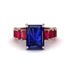 Luxury Emerald Cut Sapphire Engagement Ring - Nadia No. 59 image 2