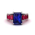 Luxury Emerald Cut Sapphire Engagement Ring - Nadia No. 60