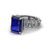 Luxury Emerald Cut Sapphire Engagement Ring - Nadia No. 15 image 3