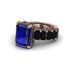 Luxury Emerald Cut Sapphire Engagement Ring - Nadia No. 44 image 3
