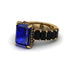 Luxury Emerald Cut Sapphire Engagement Ring - Nadia No. 43
