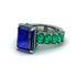 Luxury Emerald Cut Sapphire Engagement Ring - Nadia No. 30