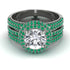 Diamond Halo Luxury Pave Engagement Ring - Sierra No. 18