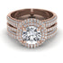 Diamond Halo Luxury Pave Engagement Ring - Sierra No. 2