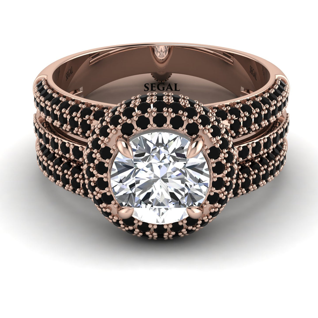 Diamond Halo Luxury Pave Engagement Ring - Sierra No. 32