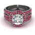 Diamond Halo Luxury Pave Engagement Ring - Sierra No. 48 image 1