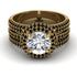 Diamond Halo Luxury Pave Engagement Ring - Sierra No. 31