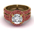 Diamond Halo Luxury Pave Engagement Ring - Sierra No. 46