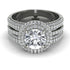 Diamond Halo Luxury Pave Engagement Ring - Sierra No. 3
