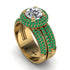 Diamond Halo Luxury Pave Engagement Ring - Sierra No. 16